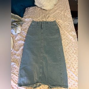 Ragged Priest Denim Maxi Skirt